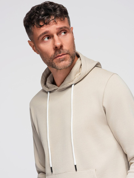 Ombre Clothing Compleu de trening pentru bărbați bluză + pantaloni regular fit - bej V1 Z120 Ombre Clothing