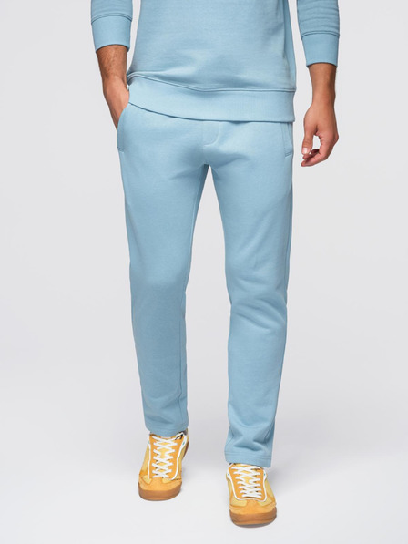 Ombre Clothing Compleu de trening pentru bărbați bluză cu gât rotund + pantaloni regular fit - albastru deschis V7 Z122 Ombre Clothing