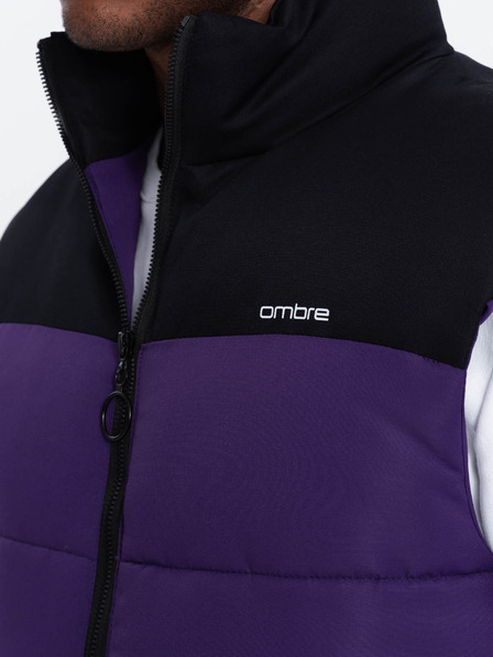 Ombre Clothing TRICOU PUFAT FĂRĂ MÂNECI PENTRU BĂRBAȚI V63 - VIOLET Ombre Clothing