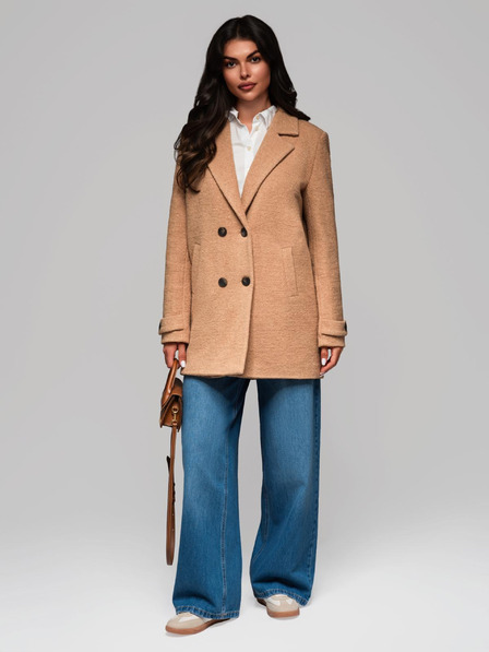 Edoti Palton modern pentru femei CLR041 - maro EDOTI