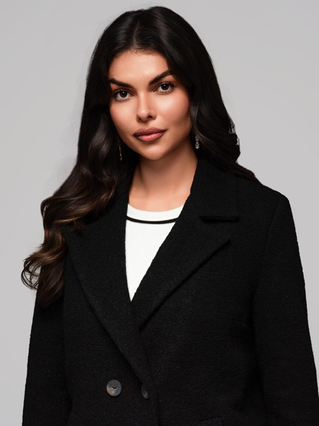 Edoti Palton modern pentru femei CLR041 - negru EDOTI