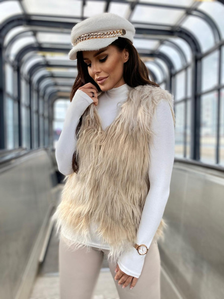 Edoti Vestă pentru femei VLR010 - bej EDOTI