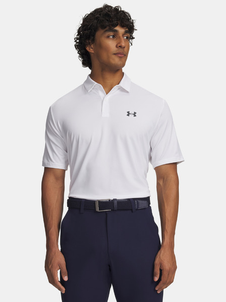 Under Armour Tricou polo bărbătesc Under Armour UA Matchplay Polo-WHT