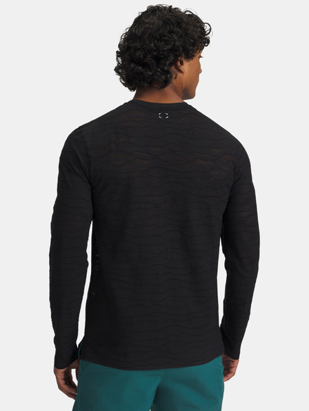 Under Armour Tricou bărbătesc Under Armour UA Halo Jacquard LS-BLK