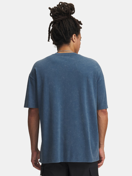 Under Armour Tricou pentru bărbați Under Armour UA M HW OS LOGO WASH SS-BLU