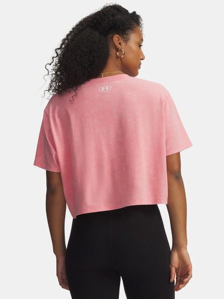 Under Armour Tricou pentru femei Under Armour UA Rival Boxy Tee Wash-PNK