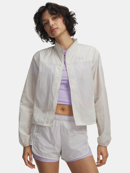 Under Armour Jachetă pentru femei Under Armour W Explor Trail Run Wind Jckt-WHT
