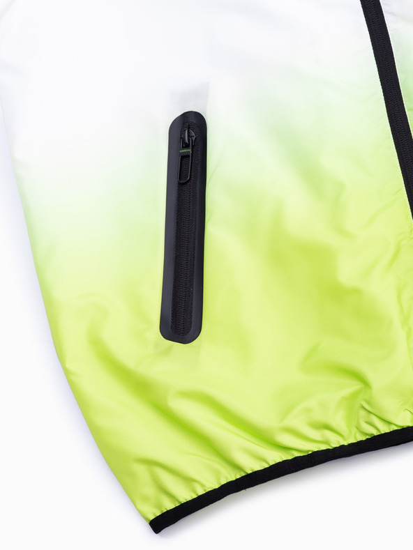 Ombre Clothing Jachetă bărbătească verde și albă Ombre Clothing