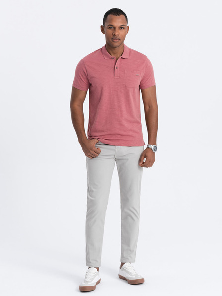 Ombre Clothing Pantaloni Chino gri deschis pentru bărbați Ombre Clothing