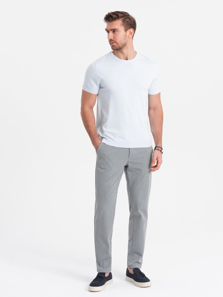 Ombre Clothing Pantaloni Chino pentru bărbați gri Ombre Clothing