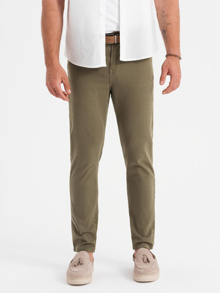 Ombre Clothing Pantaloni chino kaki pentru bărbați Ombre Clothing