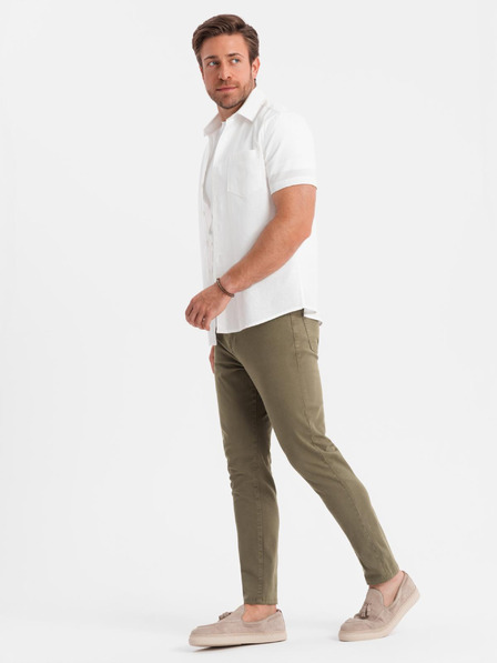 Ombre Clothing Pantaloni chino kaki pentru bărbați Ombre Clothing