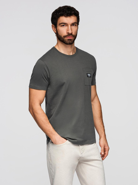 Ombre Clothing Tricou de agrement pentru bărbați cu buzunar Ombre Clothing Verde