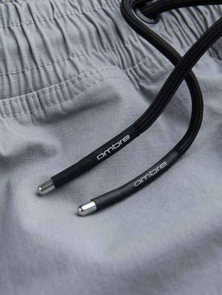 Ombre Clothing Pantaloni cargo jogger gri deschis pentru bărbați Ombre Clothing