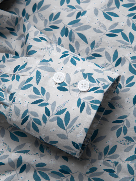 Ombre Clothing Cămașă cu model gri pentru bărbați Ombre Clothing