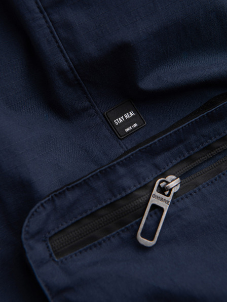 Ombre Clothing Pantaloni cargo jogger albastru închis pentru bărbați Ombre Clothing