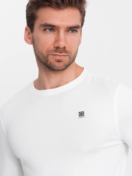 Ombre Clothing Tricou alb bărbați Ombre Clothing