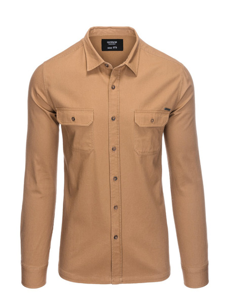 Ombre Clothing Cămașă pentru bărbați maro Ombre Clothing