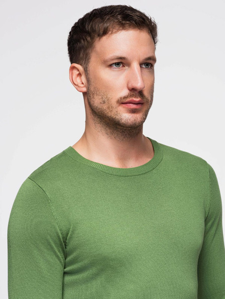 Ombre Clothing Pulover pentru bărbați verde Ombre Clothing