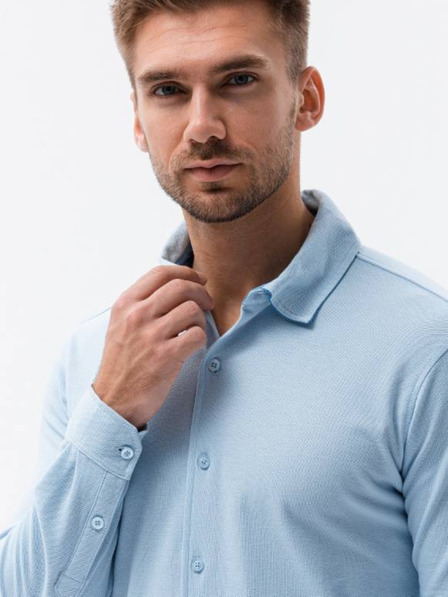 Ombre Clothing Cămașă de bărbați albastru deschis K540