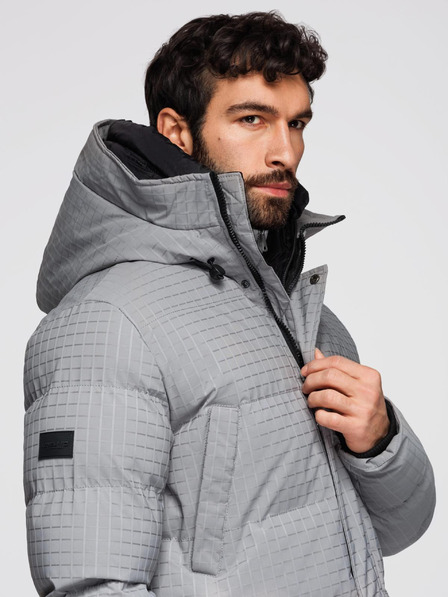 Ombre Clothing Jachetă parka lungă de exterior pentru bărbați Ombre Clothing