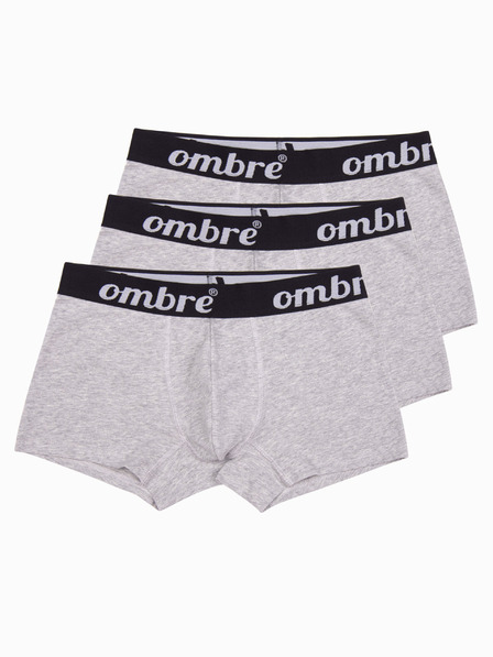 Ombre Clothing Boxeri bărbați gri - 3 pachete Ombre Clothing U159