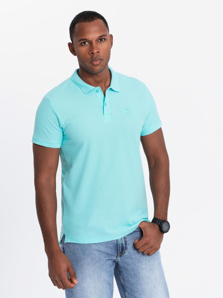 Ombre Clothing Tricou polo de bază pentru bărbați, mentă Ombre Clothing