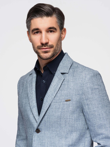 Ombre Clothing Blazer albastru deschis pentru bărbați Ombre Clothing