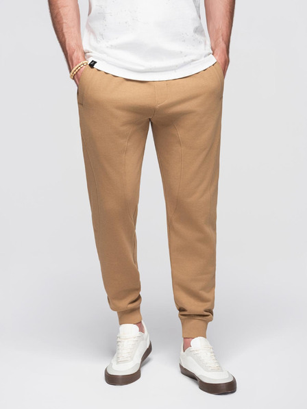 Ombre Clothing Pantaloni jogger maro pentru bărbați Ombre Clothing
