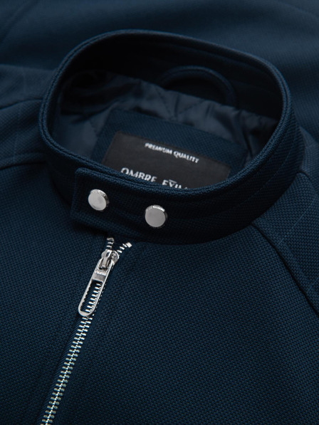 Ombre Clothing Jachetă bărbătească cu guler stand-up și buzunare Ombre Clothing