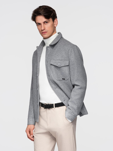 Ombre Clothing Jachetă fleece ușoară pentru bărbați Ombre Clothing V2 OM-JANP-0199