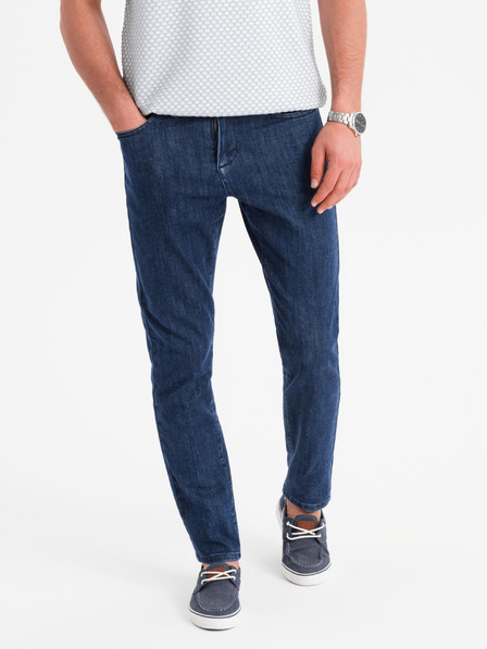 Ombre Clothing Blugi spălați clasici pentru bărbați REGULAR FIT Blue Ombre Clothing