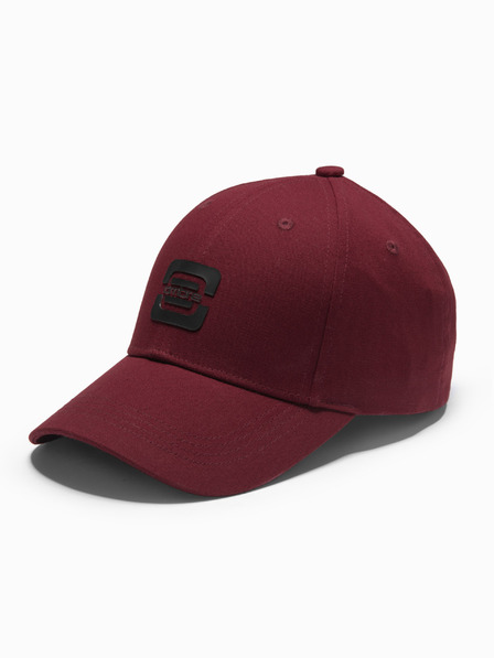 Ombre Clothing Șapcă de baseball pentru bărbați cu logo burgundy Ombre Clothing