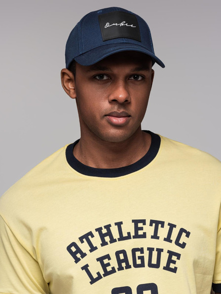 Ombre Clothing Șapcă de baseball pentru bărbați cu plasture mare albastru închis Ombre Clothing