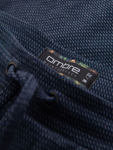 Ombre Clothing Pantaloni scurți tricotați structurați pentru bărbați cu talie elastică Ombre Clothing