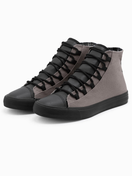 Ombre Clothing Pantofi sport bărbați negru și gri Ombre Clothing T378