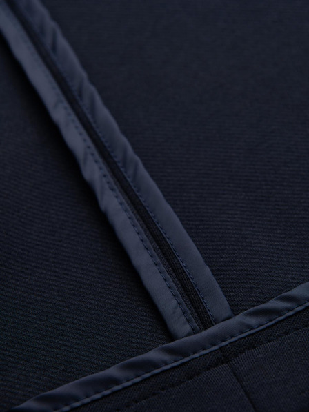 Ombre Clothing Sacou bleumarin închis SLIM din țesătură fin structurată pentru bărbați