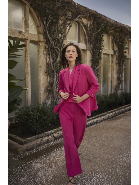 Moodo Sacou cu mâneci 3/4 purpuriu Moodo