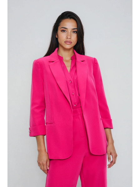 Moodo Sacou cu mâneci 3/4 purpuriu Moodo