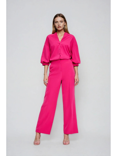 Moodo Pantaloni cu margini roz Moodo