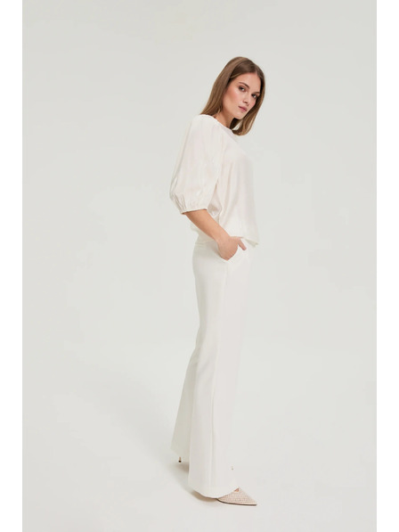 Moodo Cămașă cu mâneci bouffant crem Moodo