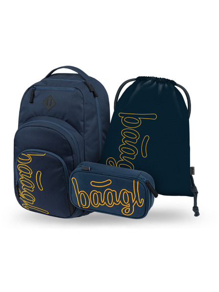 BAAGL  BAAGL SET 3 Coolmate Lux: rucsac, penar, sac