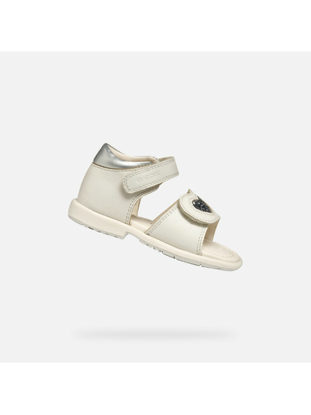 Geox Sandale albe pentru fete Geox Verred