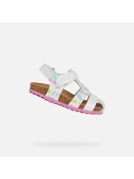Geox Sandale fete albe Geox Sandal Chalki