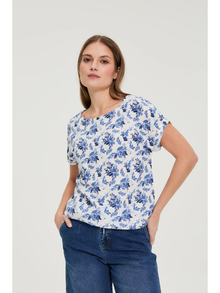 Moodo Cămașă din viscoză alb Moodo