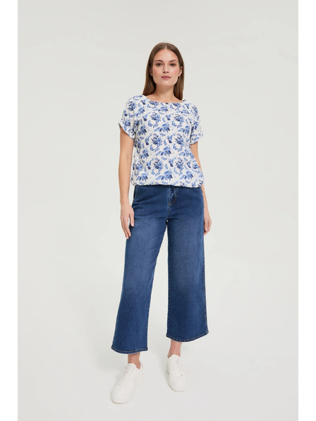 Moodo Cămașă din viscoză alb Moodo