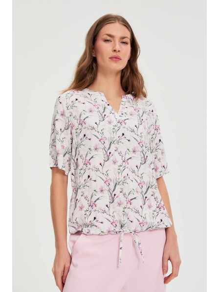 Moodo Cămașă cu flori roz Moodo