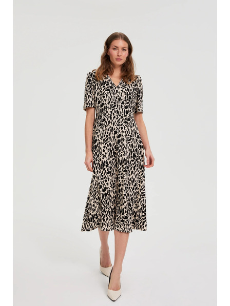 Moodo Rochie midi cu model bej Moodo