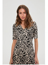 Moodo Rochie midi cu model bej Moodo