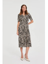 Moodo Rochie midi cu model bej Moodo